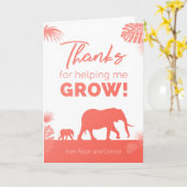 Danke, dass du mir beim Wachsen geholfen hast! Karte (Gelbe Blume)