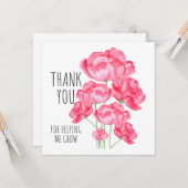 Danke, dass du mir beim Wachsen geholfen hast Karte (Vorderseite/Rückseite Beispiel)