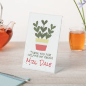 Danke, dass du mir beim Wachsen geholfen hast | Le Sockelschild (In SItu)