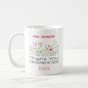 Danke, dass du mir beim Wachsen geholfen hast Pers Kaffeetasse
