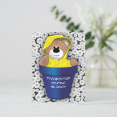 Danke, dass du mir beim Wachsen geholfen hast Postkarte (Stehend Vorderseite)