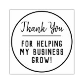 Danke, dass du mir beim Wachstum meines Unternehme Gummistempel (Prägung)