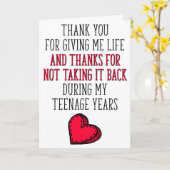 Danke, dass du mir das Leben gegeben hast, Muttert Karte (Gelbe Blume)