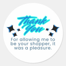Danke, dass du mir erlaubt hast, dein Käufer zu se Runder Aufkleber