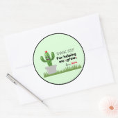 Danke, dass du mir geholfen hast, Aufkleber zu züc (Umschlag)