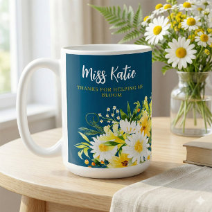 Danke, dass du mir geholfen hast, Daisy-Mug zu blü Kaffeetasse