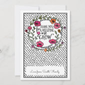 Danke, dass du mir geholfen hast, die Geschenkkart Einladung (Vorderseite)