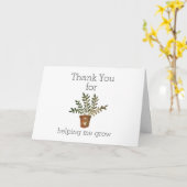 Danke, dass du mir geholfen hast, die Lehrerbewert Karte (Gelbe Blume)