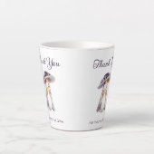 Danke, dass du mir geholfen hast, die Lehrerbewert Milchtasse (Vorderseite)