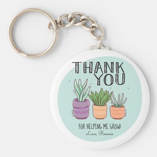 Danke, dass du mir geholfen hast, die Lehrerin zu Schlüsselanhänger (Vorne)