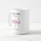 Danke, dass du mir geholfen hast, die Lehrerwertsc Kaffeetasse (Vorderseite Links)