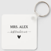 Danke, dass du mir geholfen hast, die Lehrerwertsc Schlüsselanhänger (Rückseite)