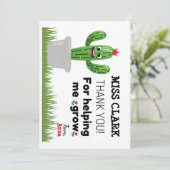 Danke, dass du mir geholfen hast, Karte wachsen zu (Stehend Vorderseite)