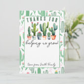 Danke, dass du mir geholfen hast, Lehrer für Karte (Stehend Vorderseite)