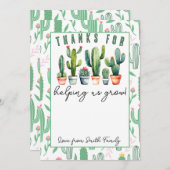 Danke, dass du mir geholfen hast, Lehrer für Karte (Vorne/Hinten)