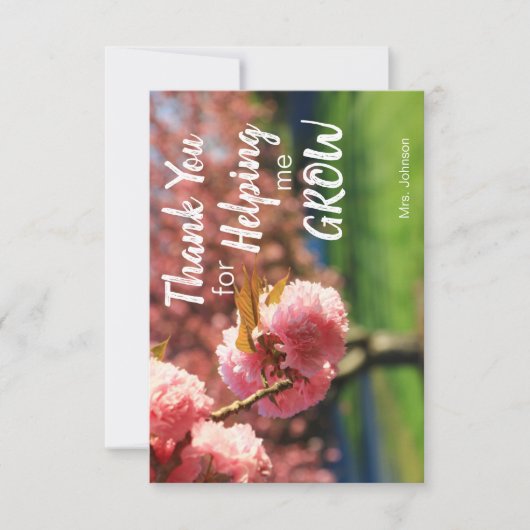 Danke, dass du mir geholfen hast, meine Karte zu w (Vorderseite)