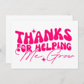 Danke, dass du mir geholfen hast, meine Karte zu w (Vorne/Hinten)