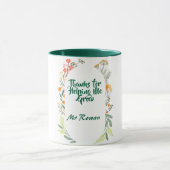 Danke, dass du mir geholfen hast, Personalisiert L Tasse (Zentrum)