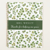 Danke, dass du mir geholfen hast, Planer zu wachse (Vorderseite)