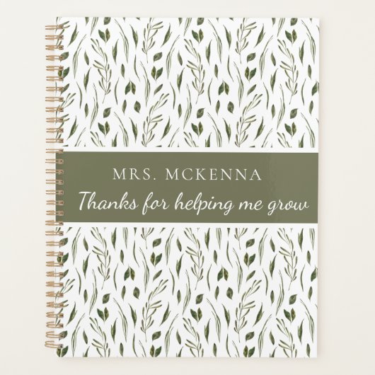 Danke, dass du mir geholfen hast, Planer zu wachse (Vorderseite)