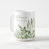 Danke, dass du mir geholfen hast, Tasse zu wachsen (Vorderseite Links)