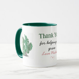 Danke, dass du mir geholfen hast, Wasserfarben-Pfl Tasse
