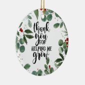 Danke, dass du mir geholfen Weihnachtsmann Car Keramik Ornament (Rechts)