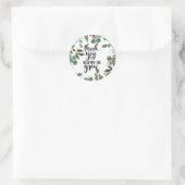 Danke, dass du mir geholfen Weihnachtsmann Car Runder Aufkleber (Tasche)