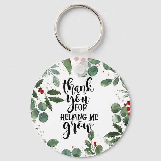 Danke, dass du mir geholfen Weihnachtsmann Car Schlüsselanhänger (Vorderseite)