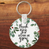 Danke, dass du mir geholfen Weihnachtsmann Car Schlüsselanhänger (Vorderseite)