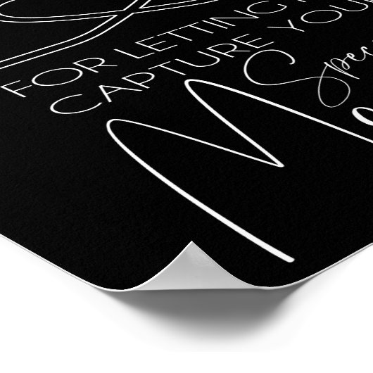 Danke, dass du mir Gelassen hast, deinen Moment zu Poster (Ecke)