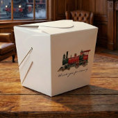 Danke, dass du mit dem roten Zug gekommen bist. Geschenkschachtel