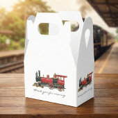 Danke, dass du mit dem roten Zug gekommen bist Geschenkschachtel