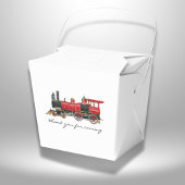 Danke, dass du mit dem roten Zug gekommen bist. Geschenkschachtel