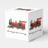 Danke, dass du mit dem roten Zug gekommen bist Geschenkschachtel (Vorderseite)