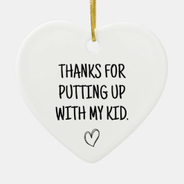 Danke, dass du mit meinem Kid Babysitter gestanden Keramik Ornament