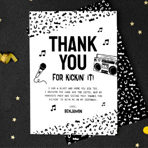 Danke, dass du mit mir 90er Hip Hop gemacht hast Dankeskarte