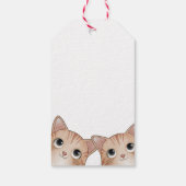 Danke, dass du mit niedlichen Zwillinge gekommen b Geschenkanhänger (Rückseite)