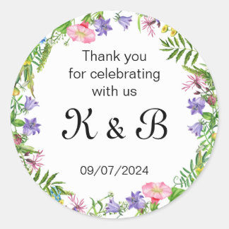 Danke, dass du mit uns gefeiert hast! | Aufkleber