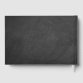 Danke, dass du mit uns gefeiert hast! Chalkboard-H Gästebuch (Rückseite)