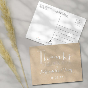 Danke, dass du mit uns gefeiert hast! Hochzeit Dan Folie Einladungspostkarte