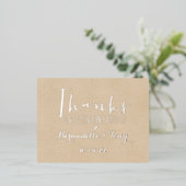 Danke, dass du mit uns gefeiert hast! Hochzeit Dan Folie Einladungspostkarte (Stehend vorne)