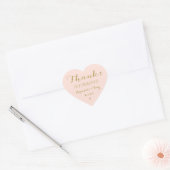 Danke, dass du mit uns gefeiert hast! Hochzeit Dan Herz-Aufkleber (Umschlag)