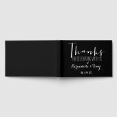 Danke, dass du mit uns gefeiert hast! Trendy Weddi Gästebuch (Voll)