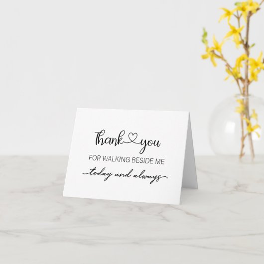 Danke, dass du neben mir gefaltete Karte gehst (Gelbe Blume)