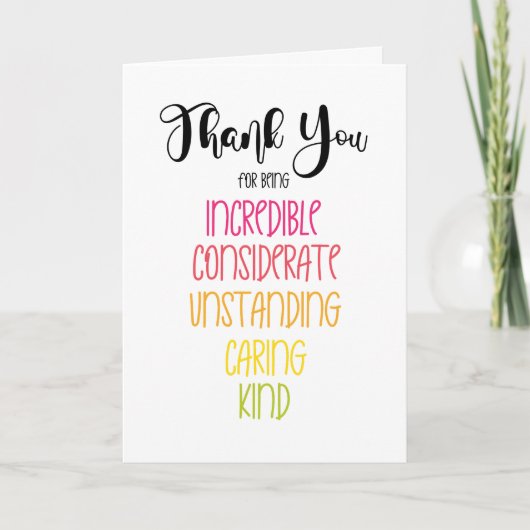 Danke, dass du nett bist karte (Vorderseite)