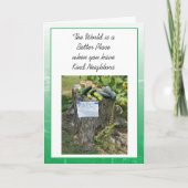 Danke, dass du nette Nachbarn bist Karte (Vorderseite)