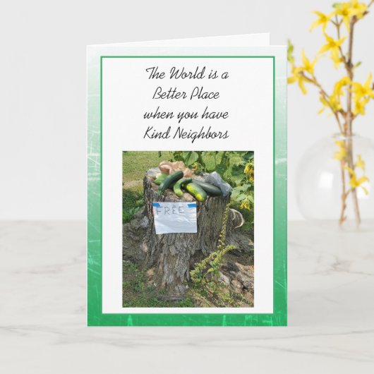 Danke, dass du nette Nachbarn bist Karte (Gelbe Blume)