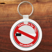 Danke, dass du nicht rauchst schlüsselanhänger (Vorderseite)