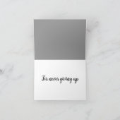 Danke, dass du nie aufgegeben hast karte (Innenseite)